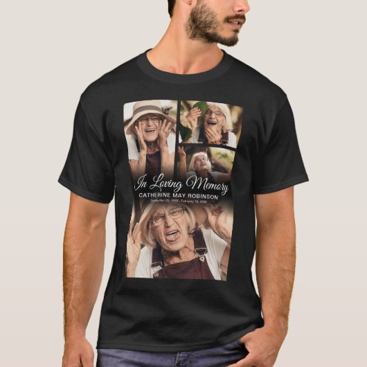 追悼記念フォトトリビュートTシャツ Tシャツ (正面)