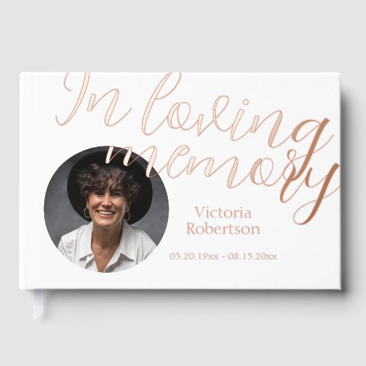 追悼記念モダン葬儀 ゲストブック (正面)