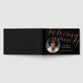 追悼記念モダン葬儀 ゲストブック (全面)