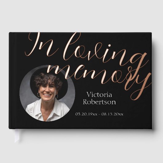 追悼記念モダン葬儀 ゲストブック (正面)