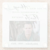 追悼記念写真コースター ガラスコースター (裏面)