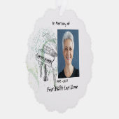 追悼記念品  祈りのピアノ音楽家 オーナメントカード (右)