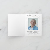 追悼記念感謝フォトカード サンキューカード (内部)