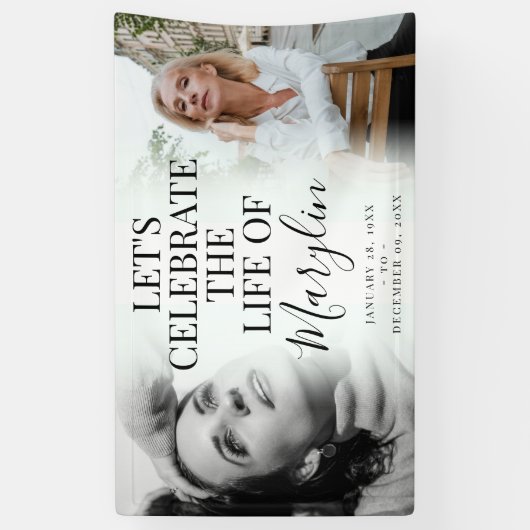 追悼記念撮影の前後 横断幕 (縦)