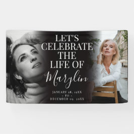 追悼記念撮影の前後 横断幕