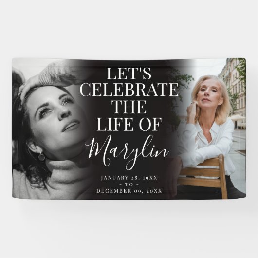 追悼記念撮影の前後 横断幕 (横)