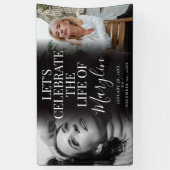 追悼記念撮影の前後 横断幕 (縦)