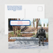 追悼記念日のはがき ポストカード (正面/裏面)