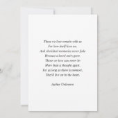 追悼記念 | ゴールド | 愛する記憶の写真 (裏面)