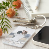 追悼記念 |愛する記憶の中で葬儀の好意 キーホルダー (正面右)