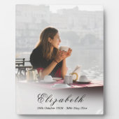 追悼記念  愛を込めて  写真 フォトプラーク (正面)