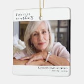 追悼記念 |私たちのハート セラミックオーナメント (左)