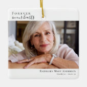 追悼記念 |私たちのハート セラミックオーナメント (正面)