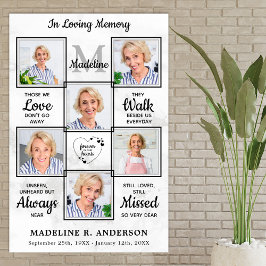 追悼記念　６枚の写真の コラージュ　愛を込めて ポスター