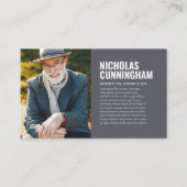 追悼記念Loving Memory Photo Card 名刺 (正面)