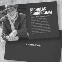 追悼記念Loving Memory Photo Card