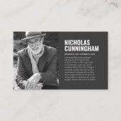 追悼記念Loving Memory Photo Card 名刺 (正面)