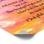 追悼詩ポスター - 天が黄金に変わった ポスター (角)