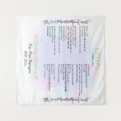 追悼詩 水彩画 記念 タペストリー (正面(横))