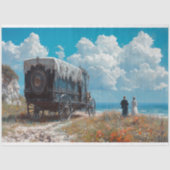 追悼車の切り離し 薄葉紙 (正面)