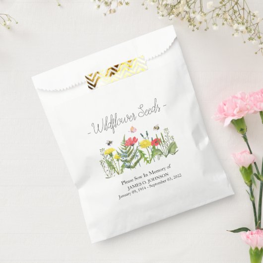 追悼野花種葬儀 フェイバーバッグ (封をした状態)