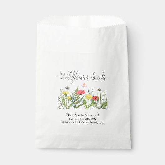 追悼野花種葬儀 フェイバーバッグ (正面)