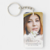 追悼雲の写真を愛しモダンて キーホルダー (正面)