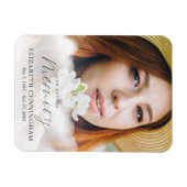 追悼雲の写真を愛しモダンて マグネット (横)