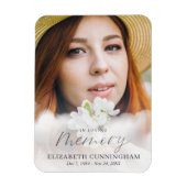 追悼雲の写真を愛しモダンて マグネット (縦)