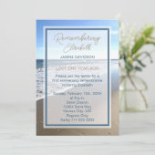 追悼1周年 美しいビーチ 招待状 (スタンド正面)