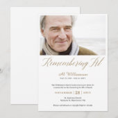 追悼1年  アルさんの思い出の写真 招待状 (正面/裏面)