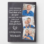 追悼3写真家族の損失記念 フォトプラーク (正面)