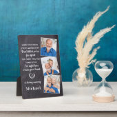 追悼3写真家族の損失記念 フォトプラーク (側面)