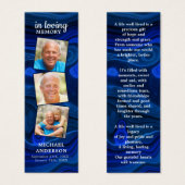 追悼3写真詩葬儀祈りの言葉しおり (正面&裏面)