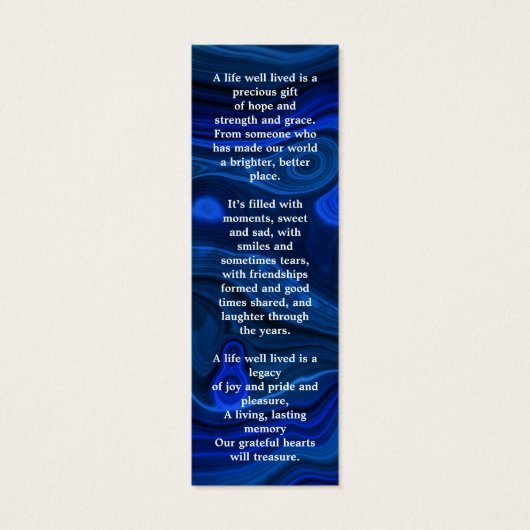 追悼3写真詩葬儀祈りの言葉しおり (裏面)