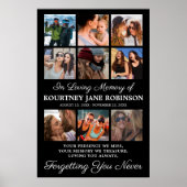 追悼9枚写真コラージュ ポスター (正面)