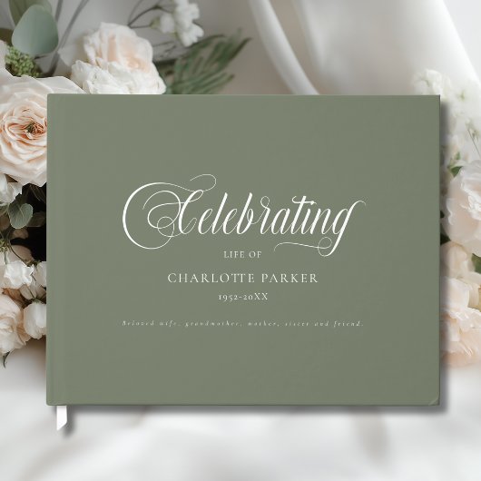 追悼「いのちの輝きを記念して」　グリーン・ゲストブック ゲストブック