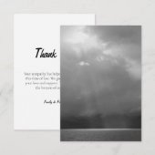 追悼 フル写真 御礼カード 招待状 (正面/裏面)