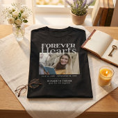 追悼 ブラック グレー フォトメモリアル Tシャツ