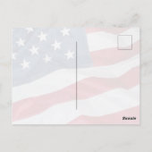 追悼・メモリアルデーのアメリカ国旗掲揚の思い出のBBQ ポストカード (裏面)