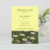 追悼・ライフセレブレーション - 花 招待状 (スタンド正面)