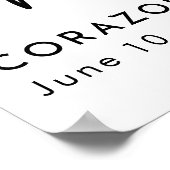 追悼　人生の祝祭　写真　葬儀 ポスター (角)