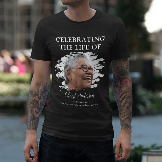 追悼 | 写真メモリアルTシャツ Tシャツ