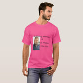 追悼 名前 年 写真 モダン 告別式 Tシャツ (正面フル)