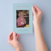 追悼　愛する記憶　葬儀写真配布資料 チラシ (ハンドル)