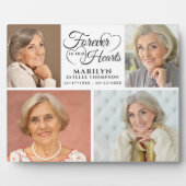 追悼 永遠に心に 4枚の写真の記念品 フォトプラーク (正面)