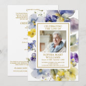 追悼 紫 青 黄 メモリアル プログラム (正面/裏面)