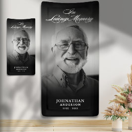 追悼/葬儀モダン写真を愛して 横断幕