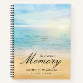 追悼・葬儀 ビーチ 海 ノートブック (正面)