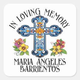 追悼　記念に スクエアシール